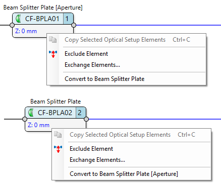 Convert Beam Splitter Plate variants