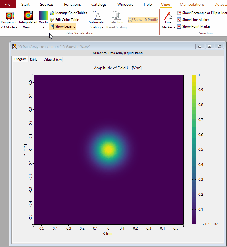 Data Array color lookup tables