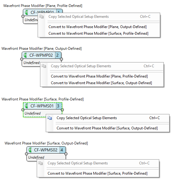 Convert Wavefront Phase Modifier variants